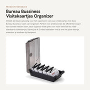 Portafoglio per biglietti da visita 1000 capacità, indice A-Z, chiusura sicura, copertina trasparente, lato carrello grigio, protezione efficace, portafoglio per biglietti da visita