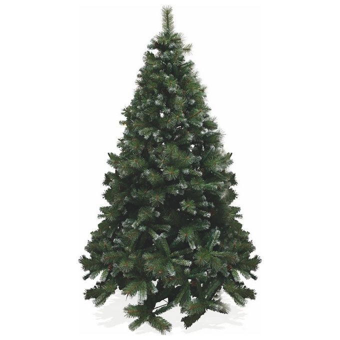 Albero di Natale Stoccolma 225 cm 1369 rami con pigne in pvc