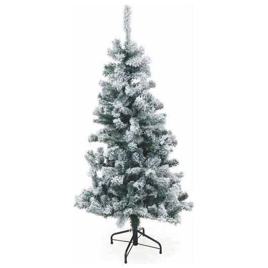 Albero di Natale Sestriere innevato 150 cm 350 rami in pvc