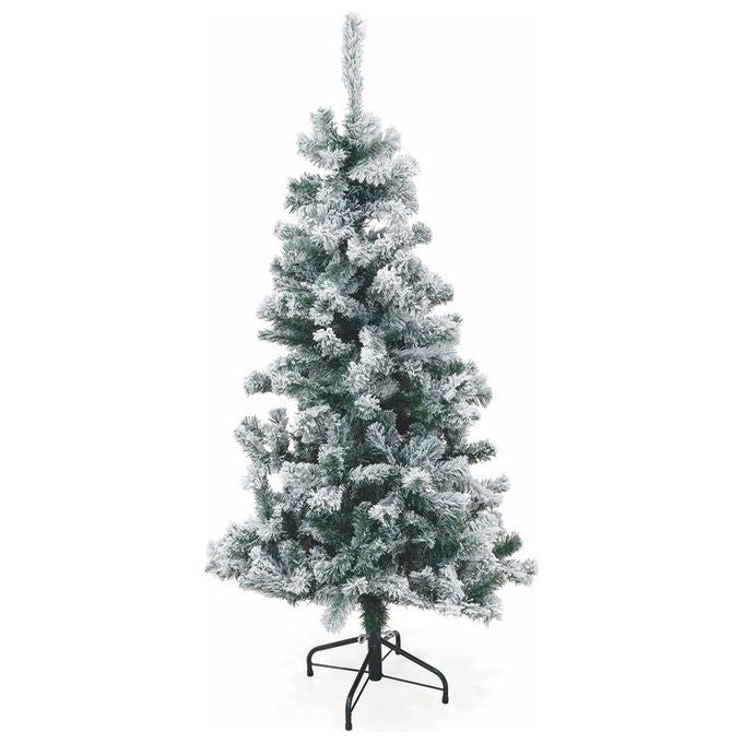 Albero di Natale Sestriere innevato 150 cm 350 rami in pvc