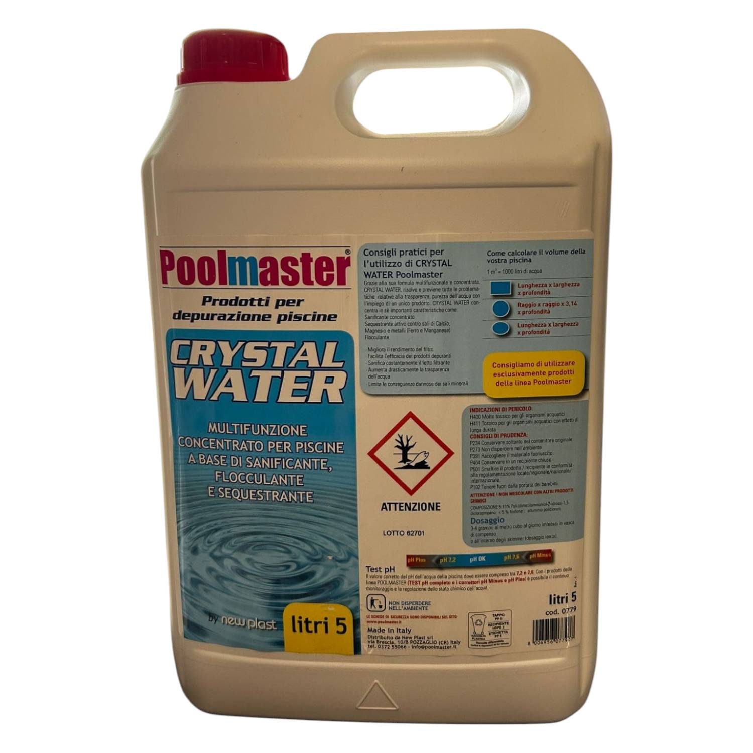 CRYSTAL WATER LT. 5 MULTIFUNZIONE CONCENTRATO PER PISCINE