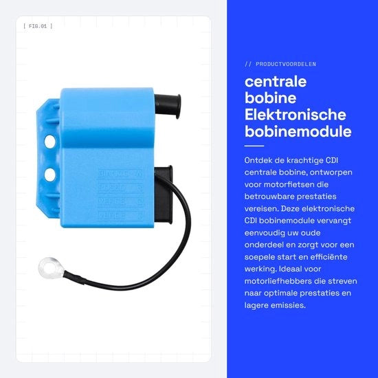 Centrale bobina elettronica - Modulo bobina - Facile avvio - Consumo di carburante basso - Prestazioni ottimali - Adatto per...