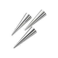 Pedrini 3 Stampi per Cannoncini in acciaio inox