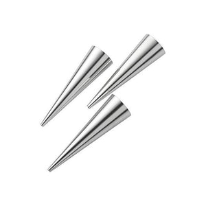 Pedrini 3 Stampi per Cannoncini in acciaio inox