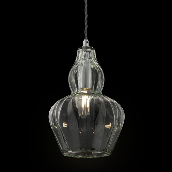 Lampada pendente Pendant in Metallo Eustoma Nickel
