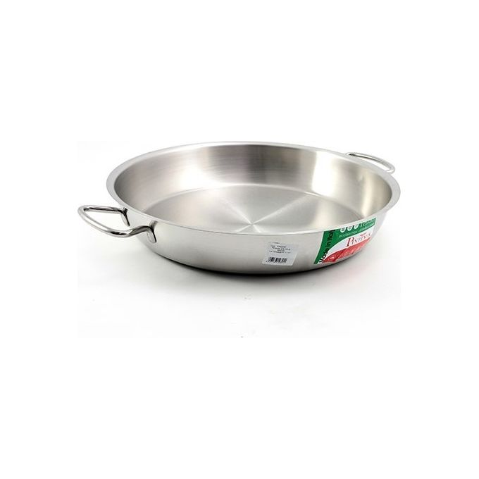 Tegame per induzione in acciaio inox con 2 manici Diametro 45 cm