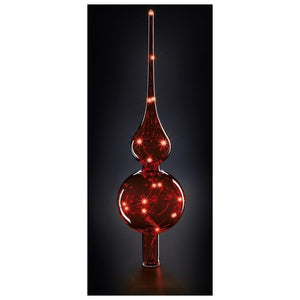 Krinner 76032 decorazione natalizia Ornamento per albero di Natale Vetro Rosso, Trasparente 1 pz