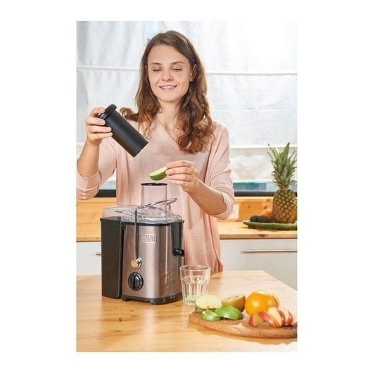 Black & Decker BXJE600E spremiagrumi 600 W Acciaio inossidabile