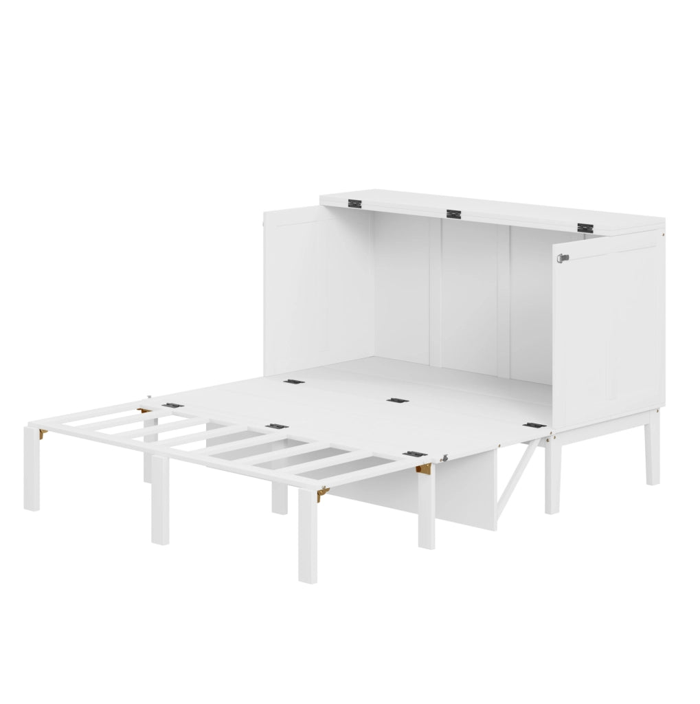 LETTO Pieghevole verticale 140x200 cm Legno Bianco