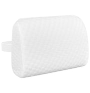 Supporto Lombare In Memory Foam Portatile Con Elastico Per Fissaggio Sedia Ufficio Multiuso Collo Ginocchia Cuscino Da Viaggio Auto Gambe Prodotto Italiano Dispositivo Medico
