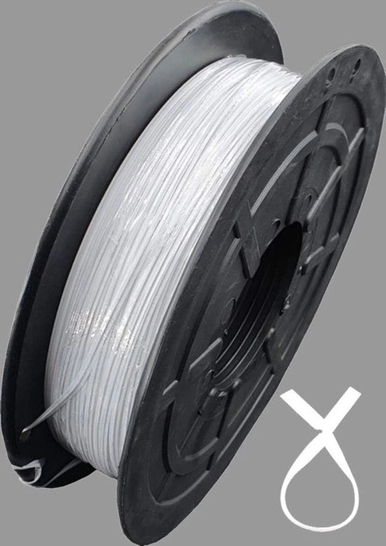Cavi elettrici con cerniera twist - cinghie di fissaggio in plastica - 500 pezzi bianchi