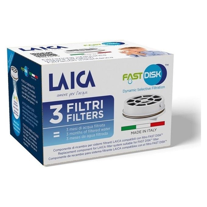 Laica Fast Disk Disco filtrante per acqua 3 pz