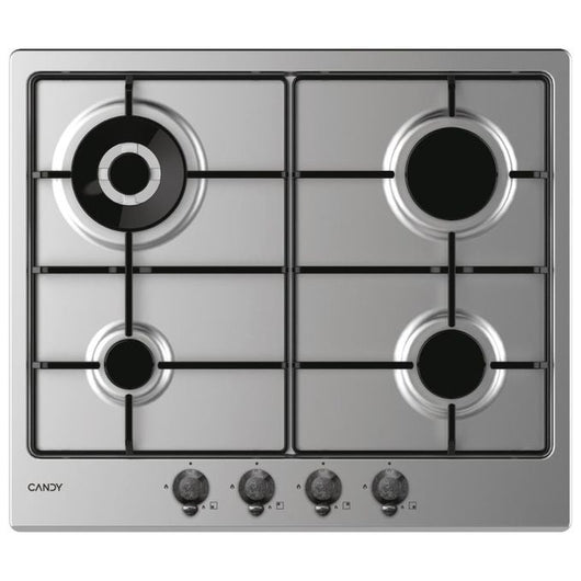 Candy Classic CHW6BR4WTX Acciaio inox Da incasso 59 cm Gas 4 Fornello(i)
