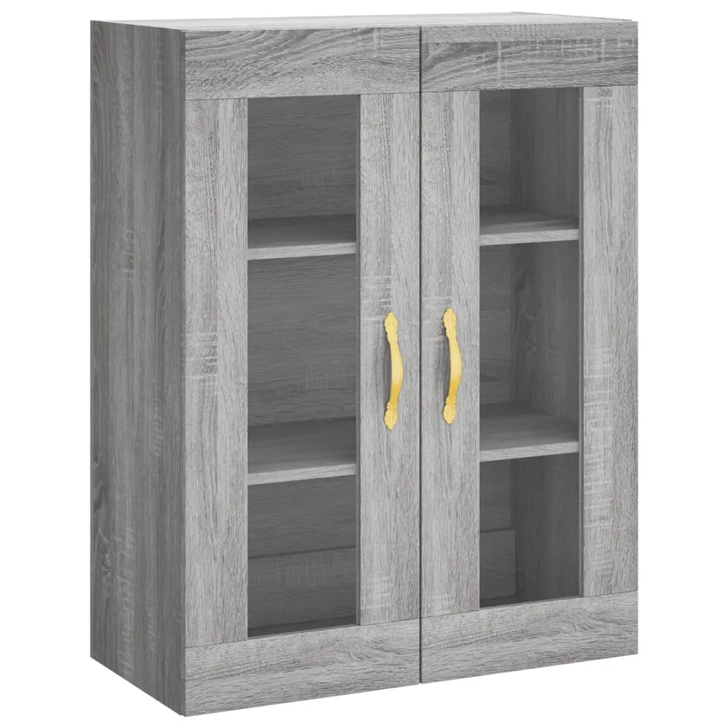 Credenza-Buffet-Armadio da cucina Grigio Sonoma 69,5x34x180 cm in Legno Multistrato 488470