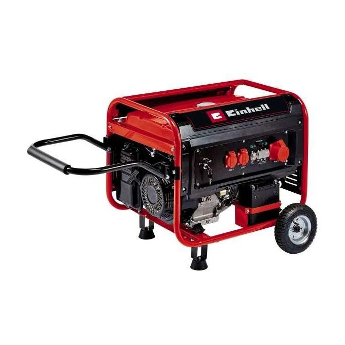 Einhell TC-PG 55/E5 gruppo elettrogeno 25 L Benzina Nero, Rosso