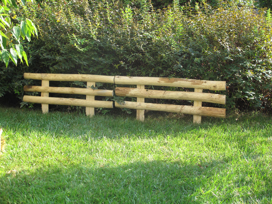 Confezione 2 Pz Mini Recinzione Circe Dim. 100Xh30/50 Cm In Legno Di Castagno