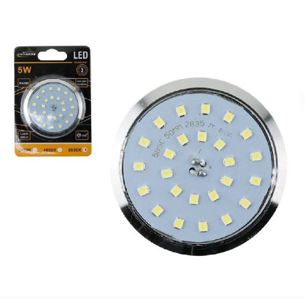 Trade Shop - Faretto 25 Led Smd Ad Incasso Per Cappa 5 W Rotondo Luce Calda Fredda Naturale -