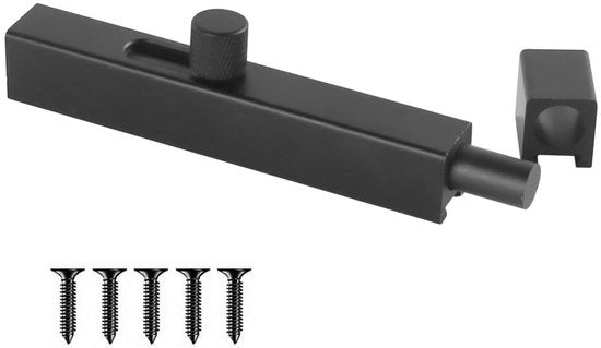 Blocco di sicurezza per porte - Cilindro di sicurezza - Maniglia di sicurezza - Blocco di sicurezza per porte - Viti - Lega di alluminio 12,5 cm