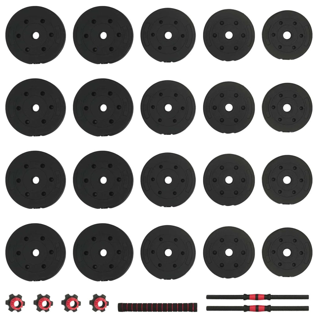 Set di Manubri 2-in-1 40kg Nero e Rosso CFW2954926
