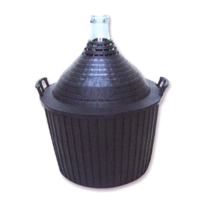 Damigiana Bocca Stretta Rivestimento Plastica 54 Litri