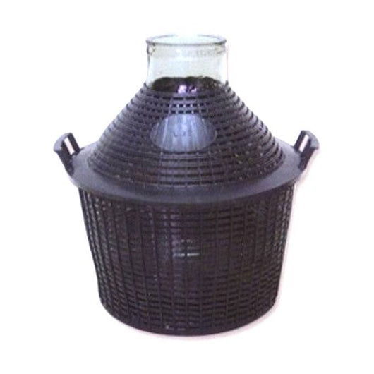 Damigiana Bocca Larga Rivestimento Plastica 10 Litri