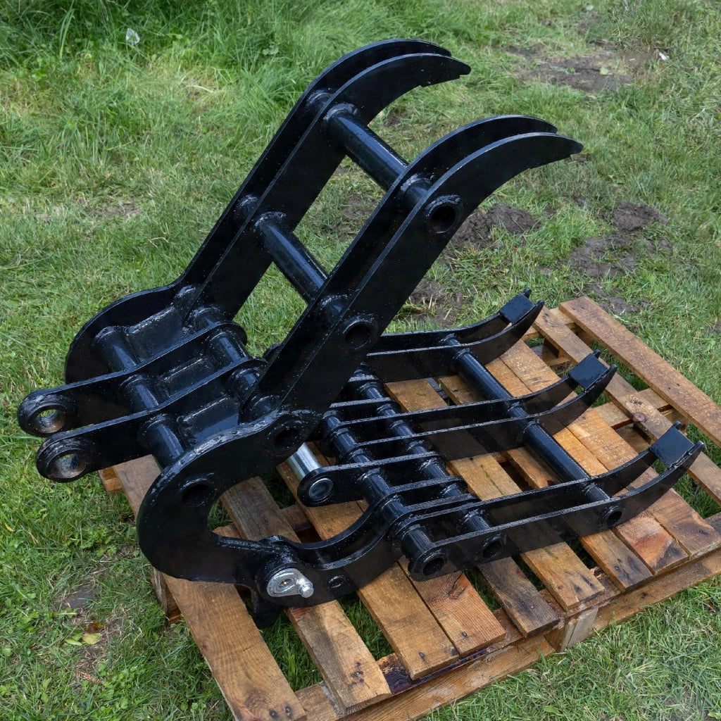 Pinza Dentata per Escavatore 4T – Costruzione Robusta, Acciaio Rinforzato | Larghezza 60 cm, Apertura 57 cm
