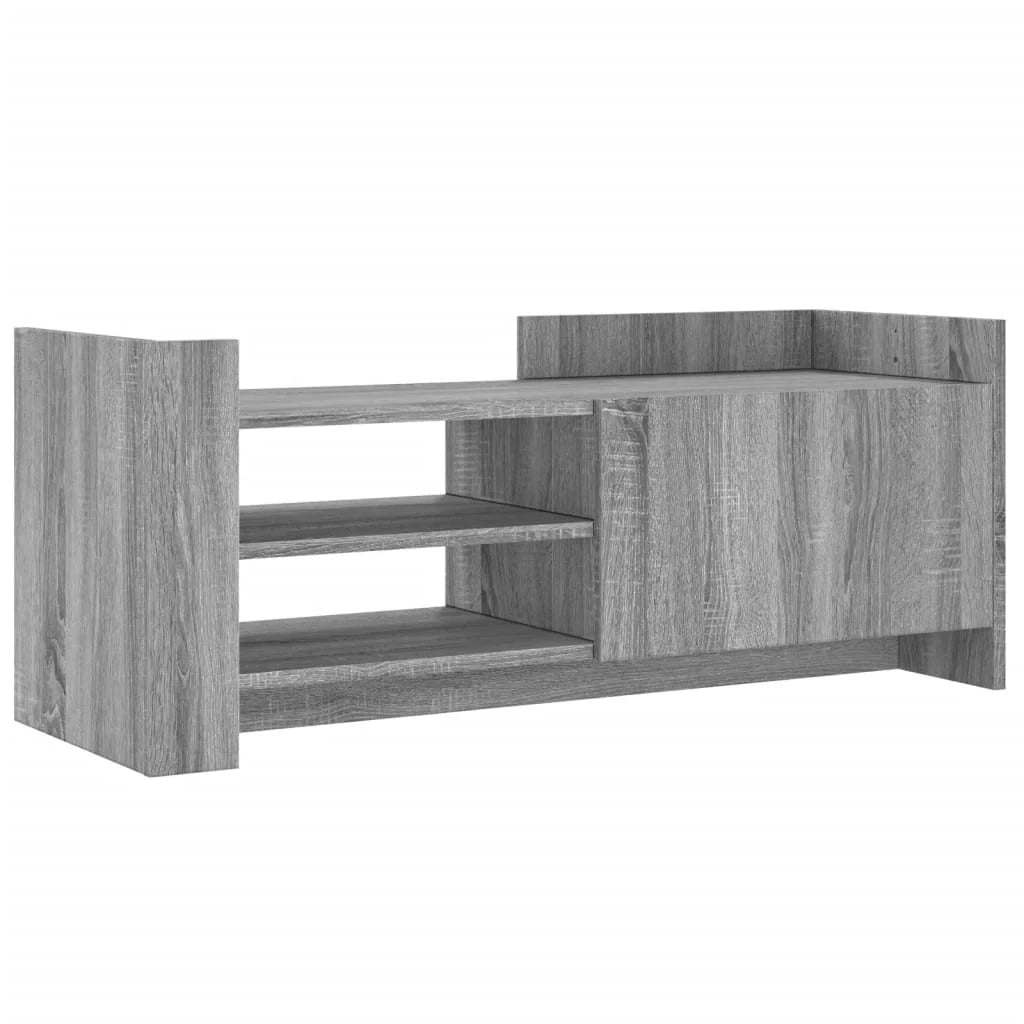 Mobile TV multimediale scaffale TV mobile TV sala da pranzo soggiorno camera da letto Sonoma 100 x 35 x 40 cm legno ingegnerizzato grigio 02_0028331