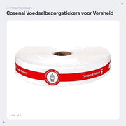 Etichette di sicurezza alimentare a secco - 100 pezzi - Carta rivestita - 2,5 cm x 22,9 cm - Rosso/Verde - Etichette di sicurezza alimentare - Etichette di sigillatura