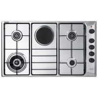 De’Longhi FLA 49 RD piano cottura Acciaio inox Da incasso 90 cm Combi 5 Fornello(i)