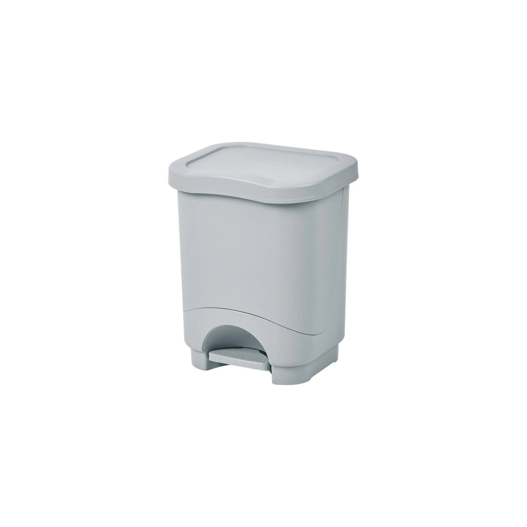 PATTUMIERA A PEDALE 'IDEA' Lt. 8 - grigio chiaro  - TONTARELLI