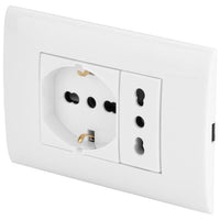 Poly Pool PP6094X presa energia 2x AC Bianco