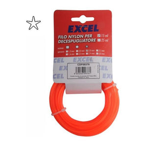 Excel Filo Nylon Pentagono 2,4mm 15mt