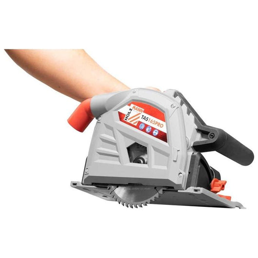 Holzmann TAS165PRO sega circolare portatile 16,5 cm Nero, Grigio, Rosso 5000 Giri/min 1400 W