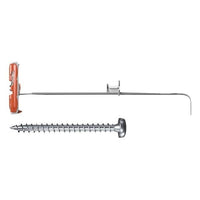 Fischer DUOTEC 10 S PH 25 pz Kit di gancio a vite e tasselli a muro 50 mm