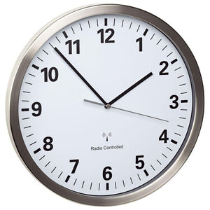 TFA-Dostmann 60.3523.02 wall/table clock Parete Quartz clock Rotondo Argento, Bianco