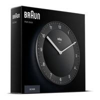 Braun BC 06 B Quarzwanduhr analog schwarz Orologio al quarzo Cerchio Nero