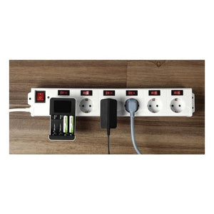 Hama 137239 prolunghe e multiple 1,4 m 6 presa(e) AC Interno Bianco