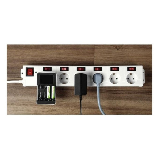 Hama 137239 prolunghe e multiple 1,4 m 6 presa(e) AC Interno Bianco