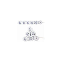 REV 0015520115 prolunghe e multiple 1,4 m 5 presa(e) AC Interno Bianco