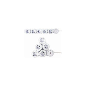 REV 0015520115 prolunghe e multiple 1,4 m 5 presa(e) AC Interno Bianco