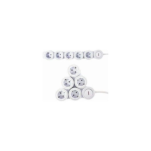 REV 0015520115 prolunghe e multiple 1,4 m 5 presa(e) AC Interno Bianco