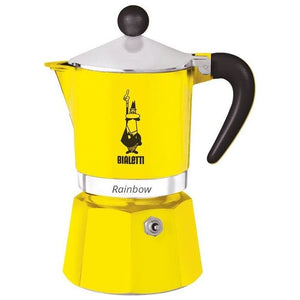 Bialetti Rainbow Caffettiera 1 tazza gialla