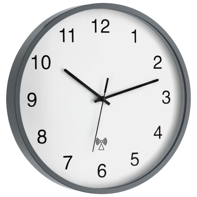 TFA-Dostmann 60.3511.10 orologio da parete e da tavolo Rotondo Grigio, Bianco