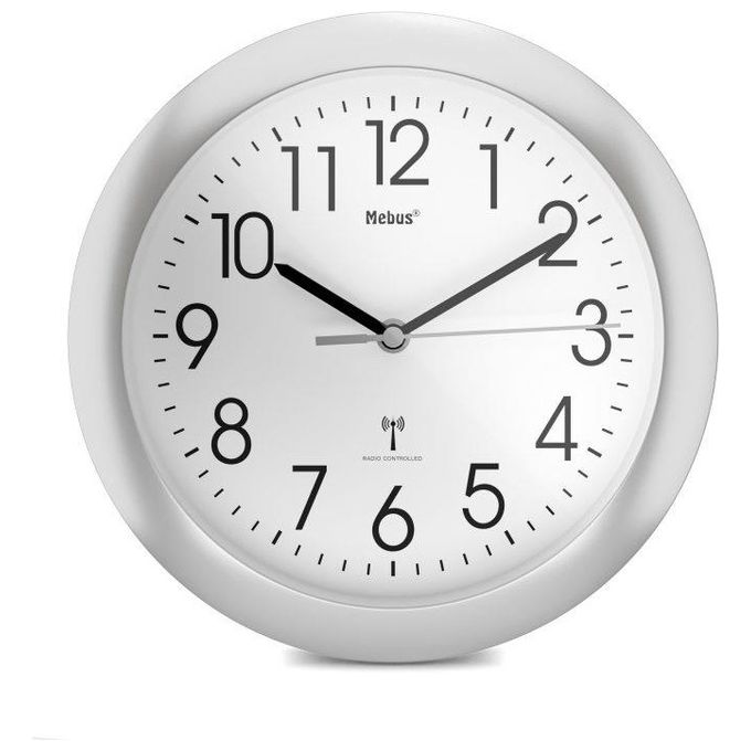 Mebus 52451 orologio da parete e da tavolo Orologio digitale Rotondo Bianco
