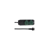 REV 0512467555 prolunghe e multiple 1,4 m 2 presa(e) AC Esterno Nero, Verde