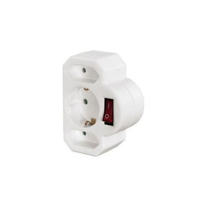 Hama 00108846 adattatore per presa di corrente Tipo F Universale Bianco