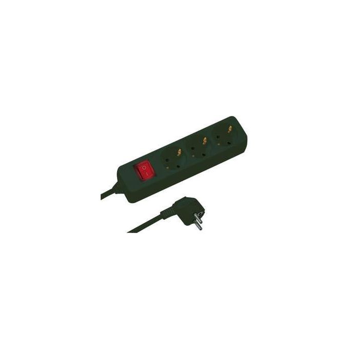 REV 512371555 protezione da sovraccarico Nero 3 presa(e) AC 250 V 1,4 m