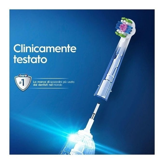 Oral-B 3D White Testine Di Ricambio Con Tecnologia CleanMaximiser, Confezione Da 3 Pezzi