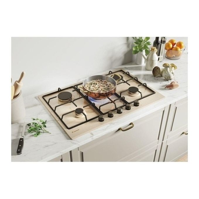 Candy Classic CHW7AV4WGT Avena Da incasso 74 cm Gas 5 Fornello(i)