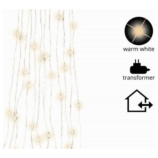 Kaemingk Micro Led Lights Bunch Outd Silver/Warm White